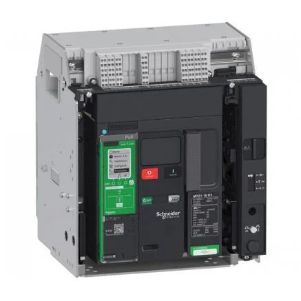 Disjoncteur MasterPacT MTZ1 1000A H1 3P 42KA MicroLogic 5.0X MX 230V Débrochable avec châssis verrou manuel RAC AV/AV