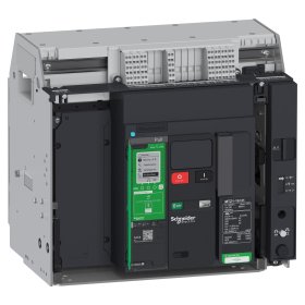 Disjoncteur MasterPacT MTZ1 1250A H3 4P 66KA MicroLogic 2.0X motorisé 230VCA Débrochable avec châssis verrou RAC AR V/V