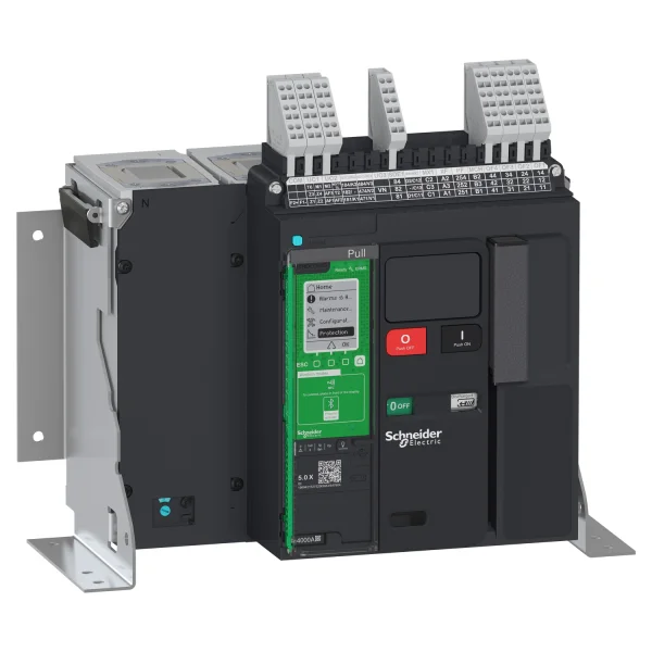 Disjoncteur MasterPacT MTZ1 630A H1 4P 42KA MicroLogic 5.0X motorisé 24VCC RAC AR V/V