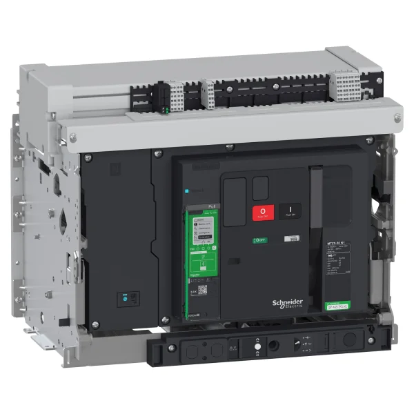 Disjoncteur MasterPacT MTZ2 1000A 10L1 4P 150KA MicroLogic 2.0X MX230V Débrochable avec châssis verrou manuel RAC AR V/V