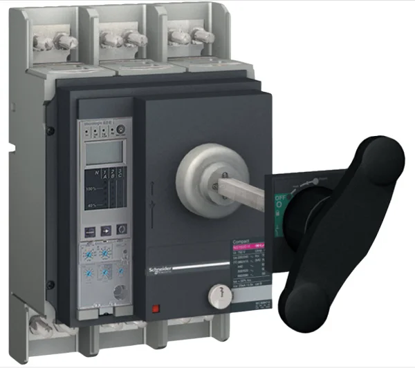Disjoncteur ComPacT NS1250H 4P 70KA 1250A MicroLogic 5.0 manuel commande rotative prolongée RAC AV/AV Disjoncteur ComPacT NS1250H 4P 70KA 1250A MicroLogic 5.0 manuel commande rotative prolongée RAC AV/AV