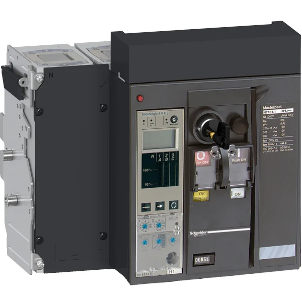 Disjoncteur MasterPacT NT 1600A 16H1 4P 42KA MicroLogic 5.0P MANU Débrochable sans châssis